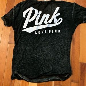 Gray/black pink T-shirt